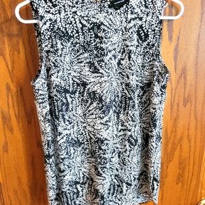 Black and white blouse